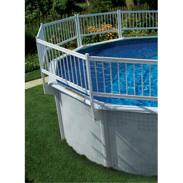 Ocean Blue Water Products Above Ground Maintenance Free Resin Fence Kit 310501